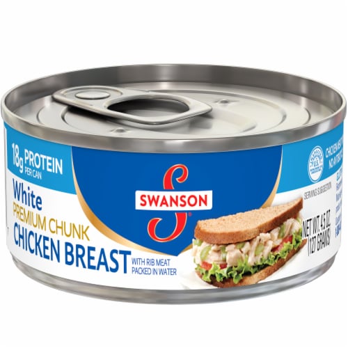 Swanson White Premium Chunk Canned Chicken Breast in Water Perspective: front
