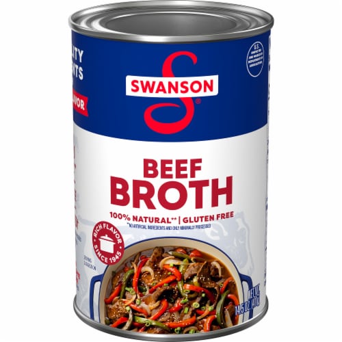 Swanson 100% Natural Beef Broth Perspective: front