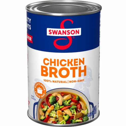 Swanson® 100% Natural Chicken Broth Perspective: front