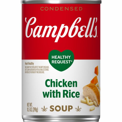 Campbell's® Condensed Healthy Request Chicken with Rice Soup Perspective: front