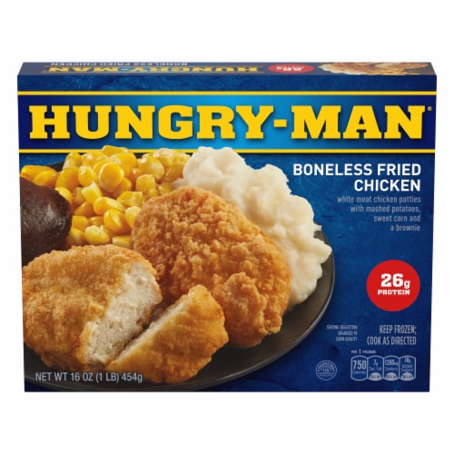 Hungry-Man Boneless Fried Chicken Frozen Meal Perspective: front