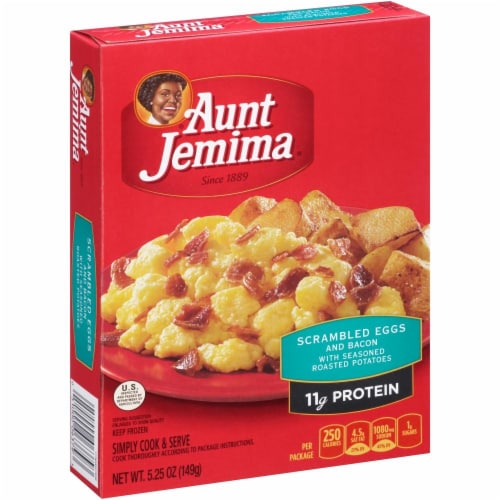 Aunt Jemima Eggs & Bacon Entree Perspective: front
