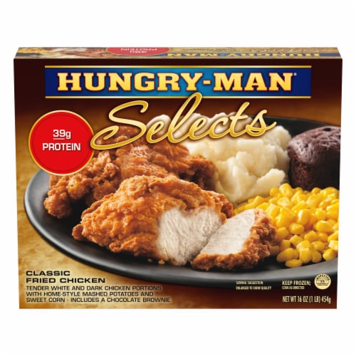 Hungry-Man Selects Classic Fried Chicken Frozen Meal Perspective: front