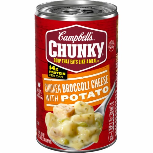 Campbell’s® Chunky® Soup Chicken Broccoli Cheese Soup Perspective: front