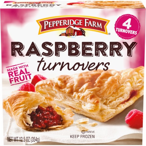 Pepperidge Farm Raspberry Turnovers Perspective: front