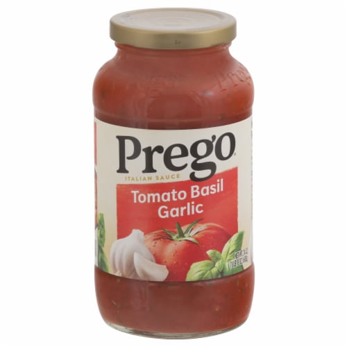 Prego® Italian Tomato Sauce with Basil & Garlic Perspective: front