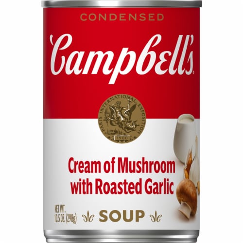 Campbell's Condensed Cream of Mushroom Soup With Roasted Garlic Perspective: front