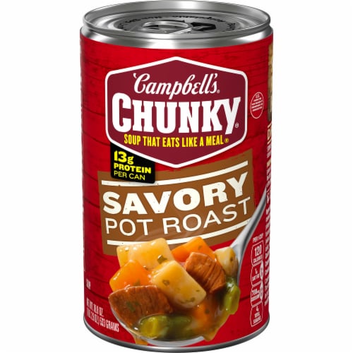 Campbell's® Chunky® Savory Pot Roast Soup Perspective: front