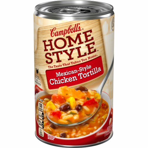Campbell's Homestyle Mexican Style Chicken Tortilla Soup Perspective: front