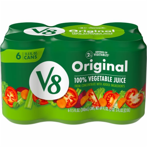 V8 Original 100% Vegetable Juice, 12 fl oz - Kroger