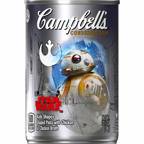Campbell's® Star Wars™ Kids Shapes Shaped Pasta with Chicken Condensed Soup Perspective: front