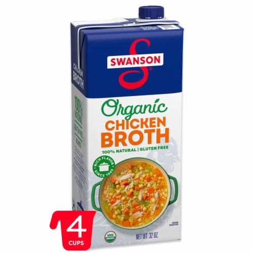 Organic Broth, Chicken - Low Sodium, 48 fl oz at Whole Foods Market