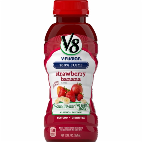 V8 V Fusion Strawberry Banana Juice 12