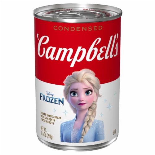 Campbell's® Disney Frozen Souper Shapes Pasta with Chicken Condensed Soup Perspective: front