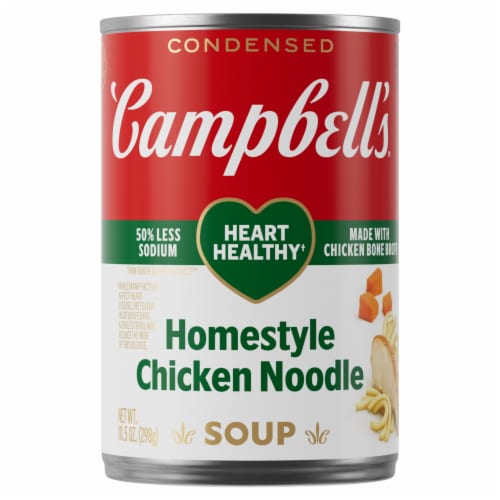 Campbell's® Condensed Healthy Request Homestyle Chicken Noodle Soup Perspective: front