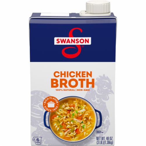 Swanson® 100% Natural Chicken Broth Perspective: front