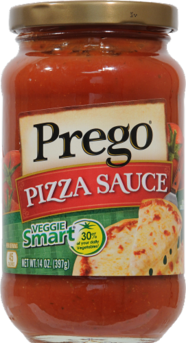 Prego Veggie Smart Pizza Sauce Perspective: front