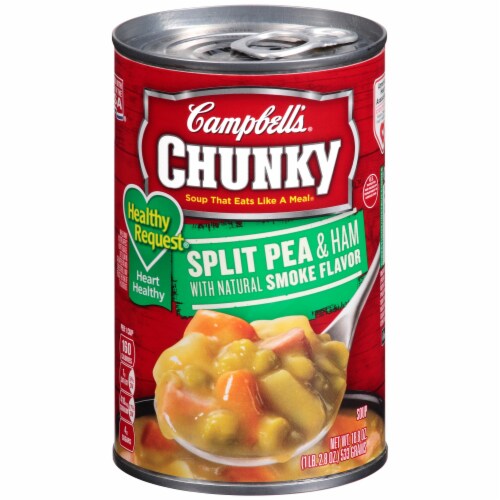 Campbell's Chunky Healthy Request Split Pea & Ham Perspective: front