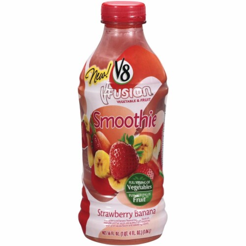 V8 VFusion Strawberry Banana Vegetable & Fruit Smoothie, 36 fl oz Kroger