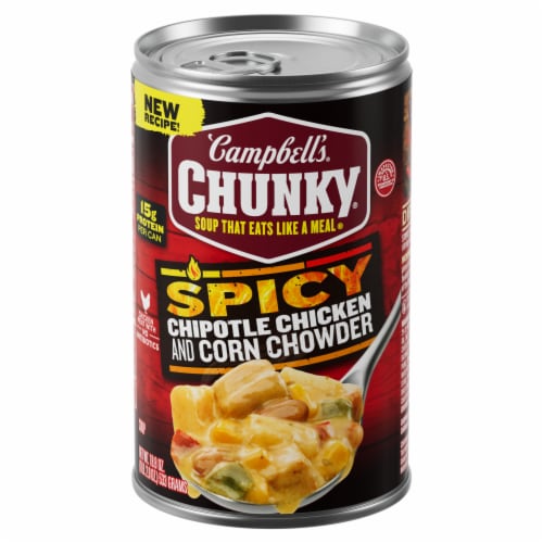 Campbell’s® Chunky® Soup Spicy Chipotle Chicken and Corn Chowder Soup