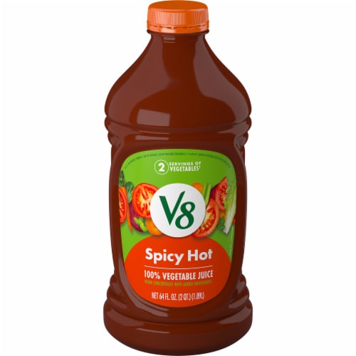 V8 Spicy Hot 100% Vegetable Juice Perspective: front