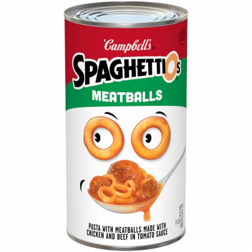 SPAGHETTIOS WITH FRANKS made of Beef Pork and Chicken