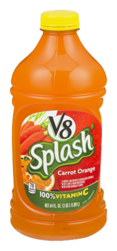 V8 Splash Carrot Orange Juice Perspective: front