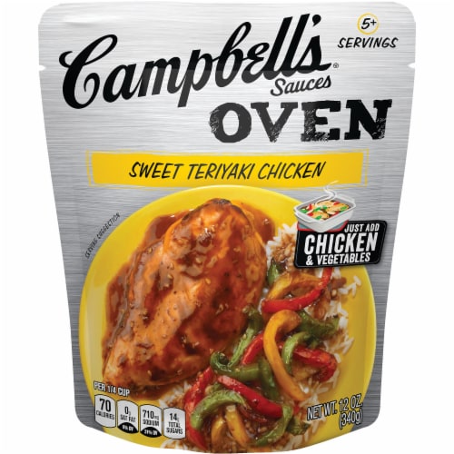 Campbell's Sweet Teriyaki Chicken Oven Sauce Perspective: front