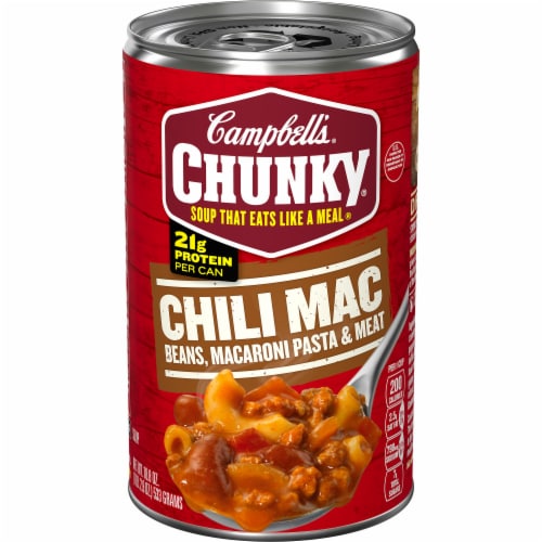Campbell's Chunky Chili Mac Soup Perspective: front