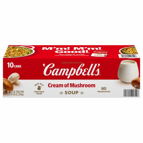 Campbell's® Condensed Cream of Mushroom Soup Perspective: front