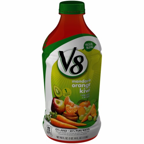 V8 Veggie Blends Mandarin Orange Kiwi Perspective: front