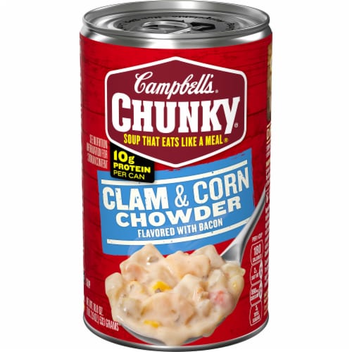 Campbell's® Chunky® Clam and Corn Chowder with Bacon Perspective: front