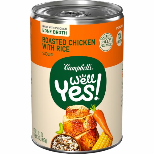 Campbell's® Well Yes!® Roasted Chicken with Rice Soup Perspective: front