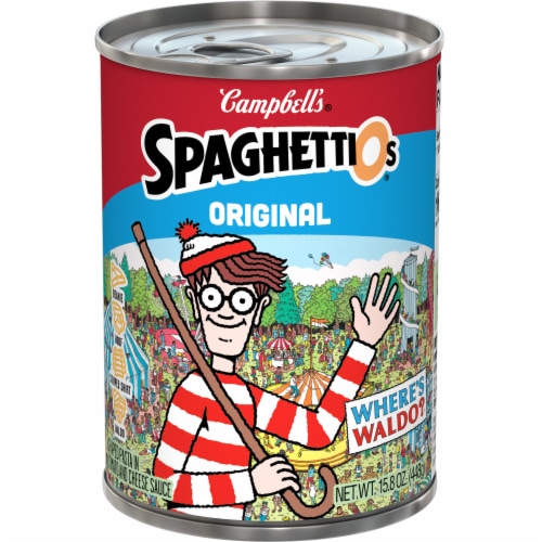 Campbell's® Spaghetti O's® Where's Waldo?® Shapes Canned Pasta Perspective: front