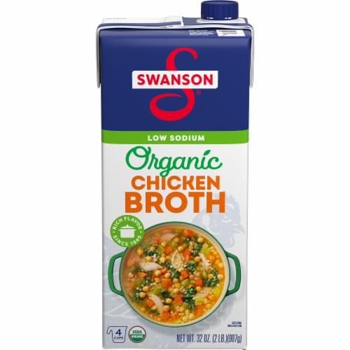 Swanson® Organic Low Sodium Chicken Broth, .32 oz - Kroger