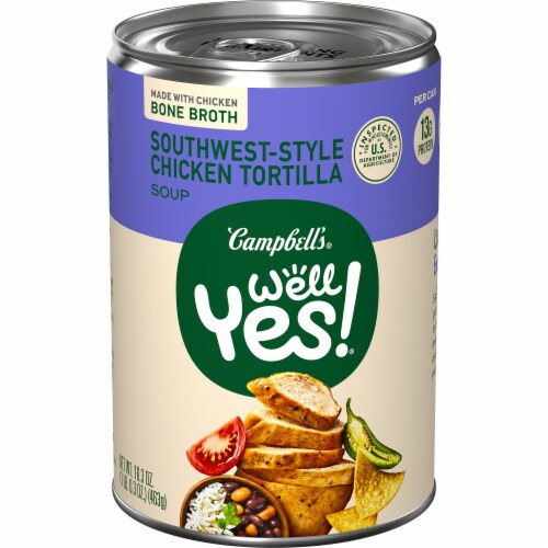 Campbell's Well Yes! Southwest Style Chicken Tortilla Soup Perspective: front