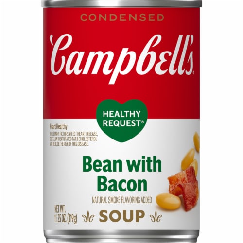 Campbell's® Condensed Healthy Request® Bean with Bacon Soup Perspective: front