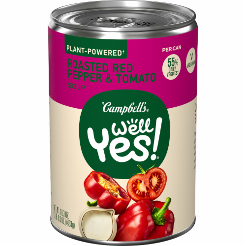Campbell's® Well Yes!® Roasted Red Pepper & Tomato Soup Perspective: front
