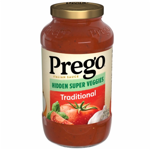 Prego Hidden Super Veggies Traditional Pasta Sauce Perspective: front
