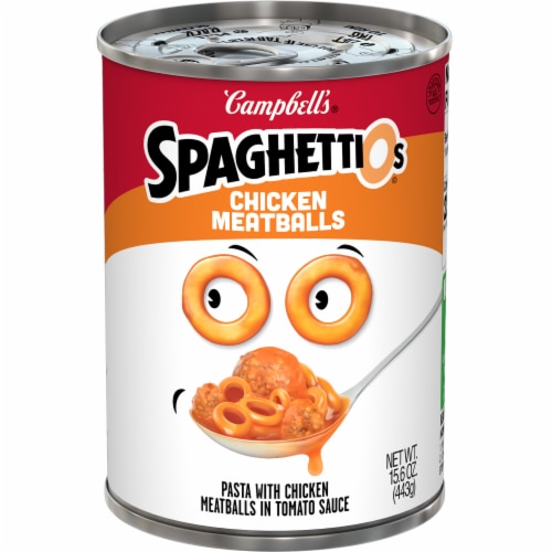 SpaghettiOs® Canned Pasta with Chicken Meatballs Perspective: front
