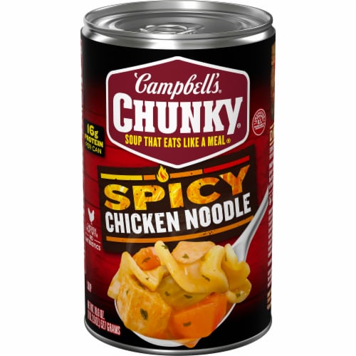 Campbell's® Chunky® Spicy Chicken Noodle Soup Perspective: front