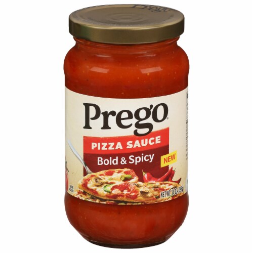 Prego® Bold & Spicy Pizza Sauce Perspective: front