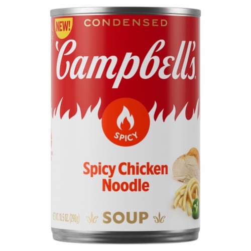 Campbell'S Condensed Spicy Chicken Noodle Soup Perspective: front