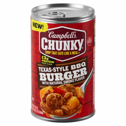 Campbell's® Chunky® Soup Texas-Style BBQ Burger with Natural Smoke Flavor Perspective: front
