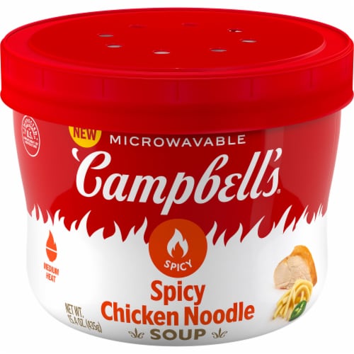 Campbell'S Spicy Chicken Noodle Soup Perspective: front