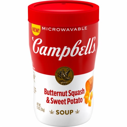 Campbell'S Sipping Soup Butternut Squash & Sweet Potato Soup Perspective: front