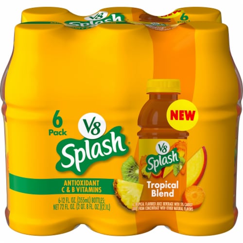 V8 Splash® Tropical Blend Flavored Juice Beverage Multipack Perspective: front