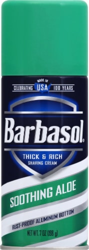 Barbasol Soothing Aloe Shaving Cream Perspective: front