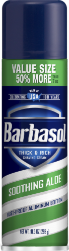 Barbasol® Thick and Rich Aloe Shaving Cream Perspective: front