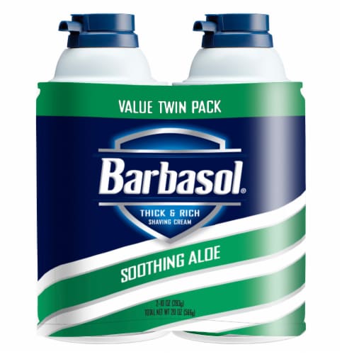 Barbasol® Shaving Cream Soothing Aloe Twin Pack Perspective: front